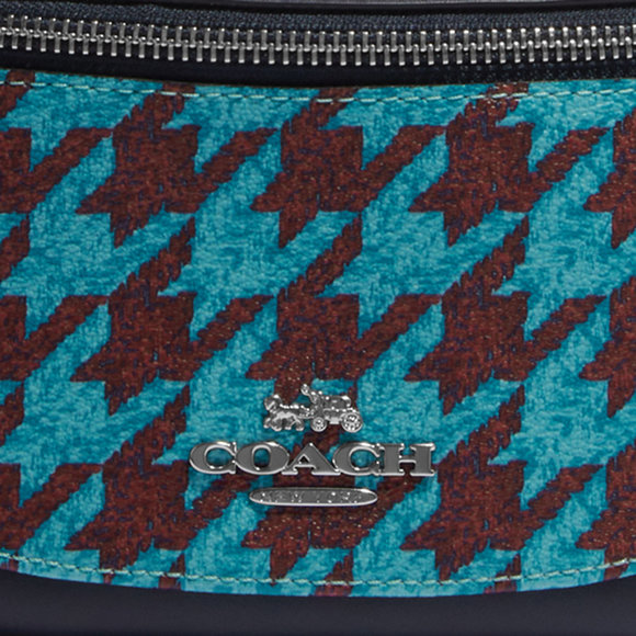 NWT Coach Outlet Warren Mini Belt Bag With Houndstooth Print - Picture 5 of 6